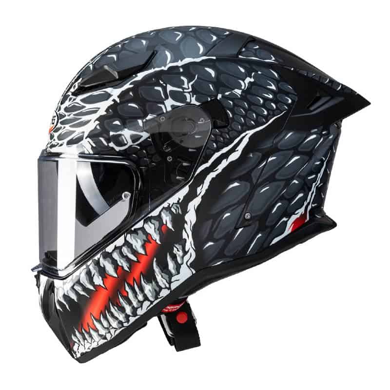 CROK H9 MATT BLACK / ANTHRACITE / RED - DRIFT EVO II