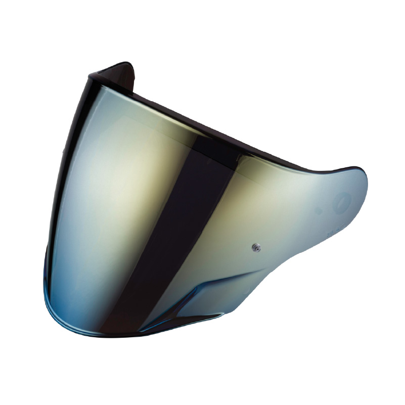 FLYON II - GOLD MIRRORED ANTI-SCRATCH VISOR WITH PINS