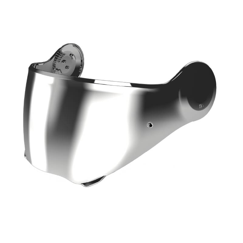 DUKE EVO - MIRRORED SILVER ANTI-SCRATH VISOR WITH PINS HOMOLOGATED