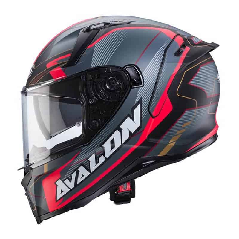 L7 OPTIC MATT BLACK / GREY / RED - AVALON X