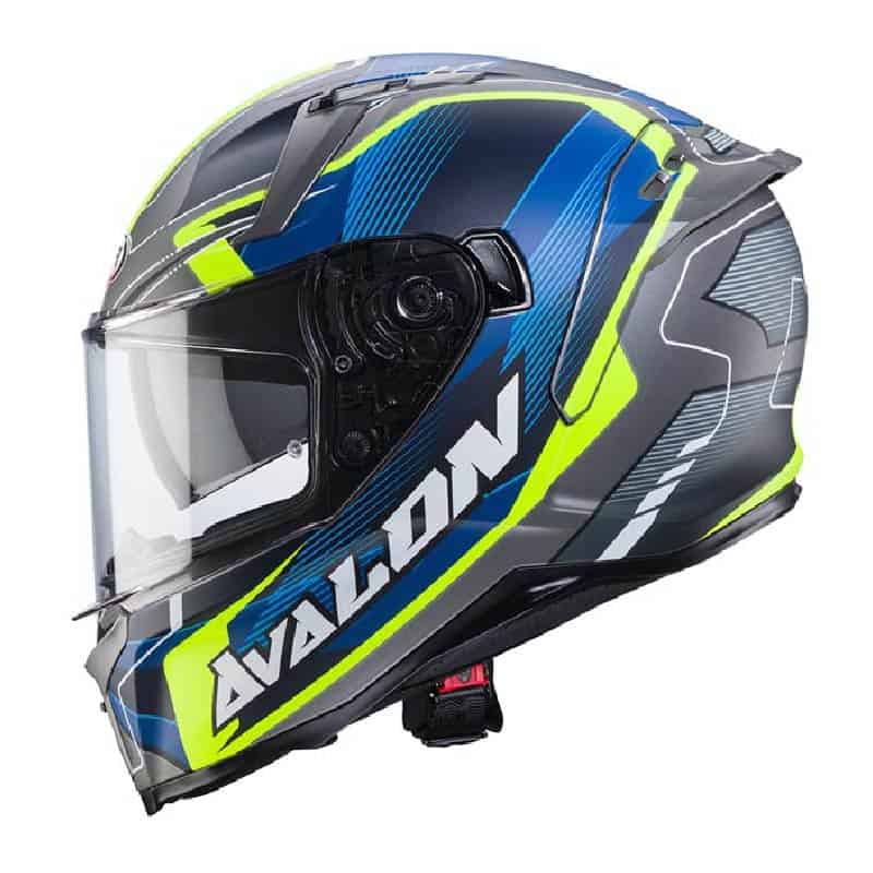 L8 OPTIC MATT GREY / BLUE / YELLOW FLUO - AVALON X