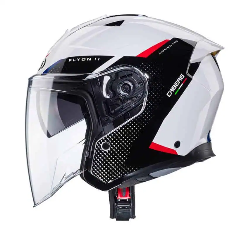 M6 WHITE / BLACK / RED / BLUE - FIBERGLASS - FLYON II BOSS