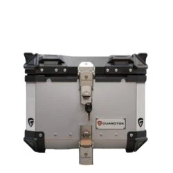 GUARDTEK 55L - SILVER<br> ארגז אלומיניום כסוף לאופנוע